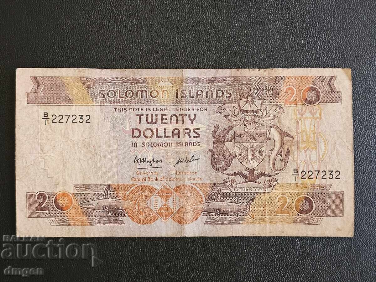 20 dollars Solomon Islands 1986