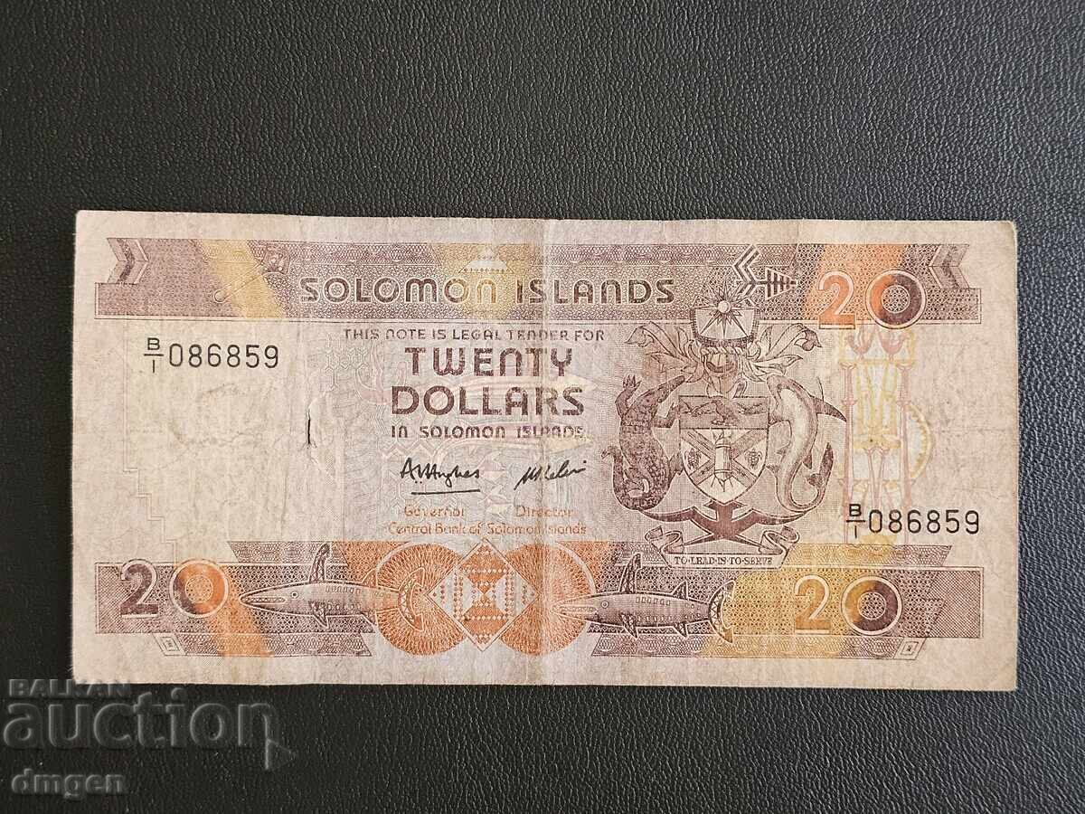 20 dollars Solomon Islands 1986 20 dollars Solomon Islands 1986