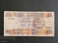 20 dollars Solomon Islands 1986