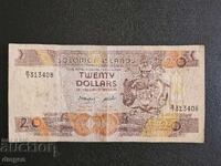 20 dollars Solomon Islands 1986