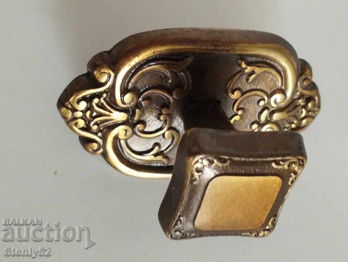 1 brass cabinet handle 1 brass cabinet handle