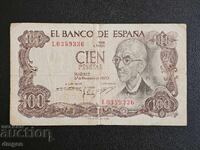 100 pesetas Spania 1970