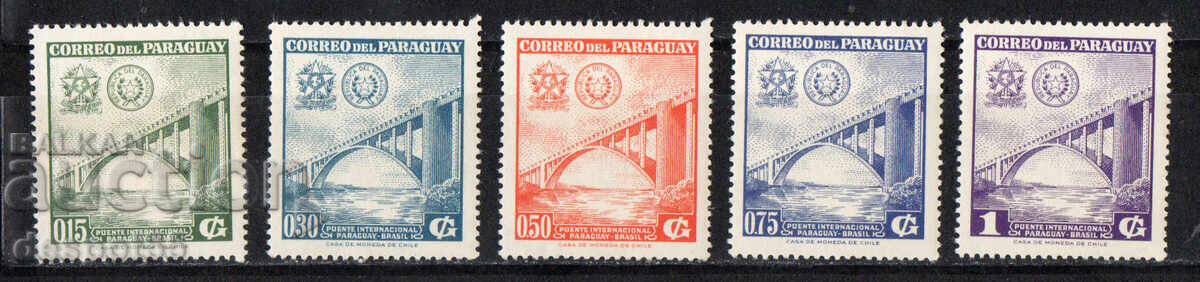 1961. Paraguay. The International Bridge between Brazil and Paraguay.