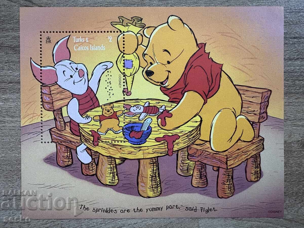 Turks și Caicos - Crăciun - Winnie the Pooh (1996) MNH