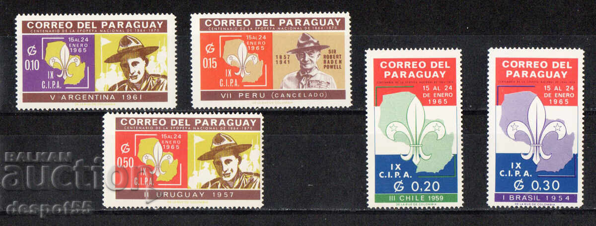 1965. Paraguay. Scouting movement. 1965. Paraguay. Scouting movement.