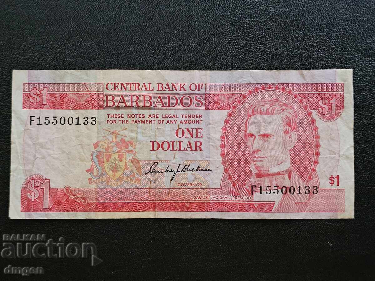 1 Dollar Barbados 1973