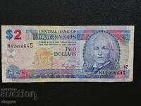 2 Barbados dollars