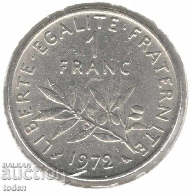 France-1 Franc-1972-KM# 925.1-Signature "O. Roty"