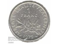 France-1 Franc-1972-KM# 925.1-Signature "O. Roty"