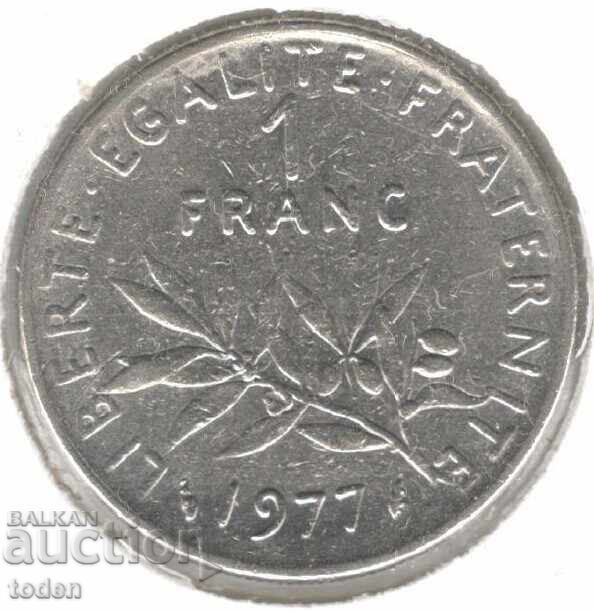 France-1 Franc-1977-KM# 925.1-Signature "O. Roty"