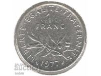 France-1 Franc-1977-KM# 925.1-Signature "O. Roty"