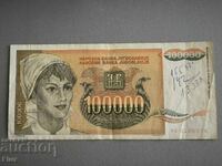 Bancnota - Iugoslavia - 100.000 de dinari | 1993