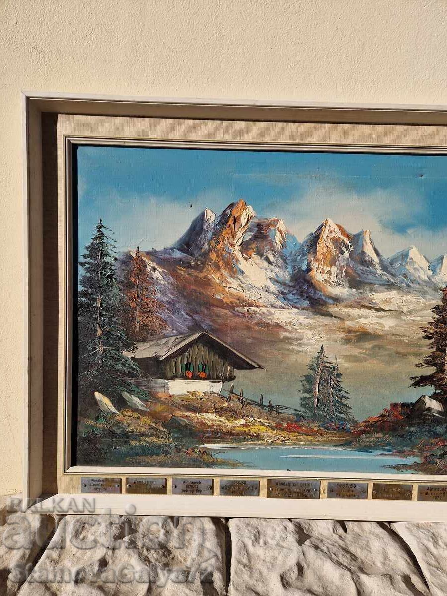 Delivery of Unique antique original painting oil on canvas Delivery of Unique antique original painting oil on canvas