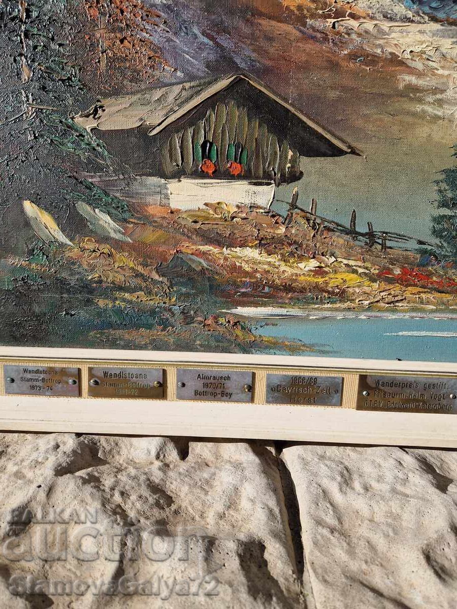 Unique antique original painting oil on canvas - 7 Unique antique original painting oil on canvas - 7