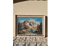 Μοναδική αντίκα πρωτότυπη ζωγραφική λάδι σε καμβά