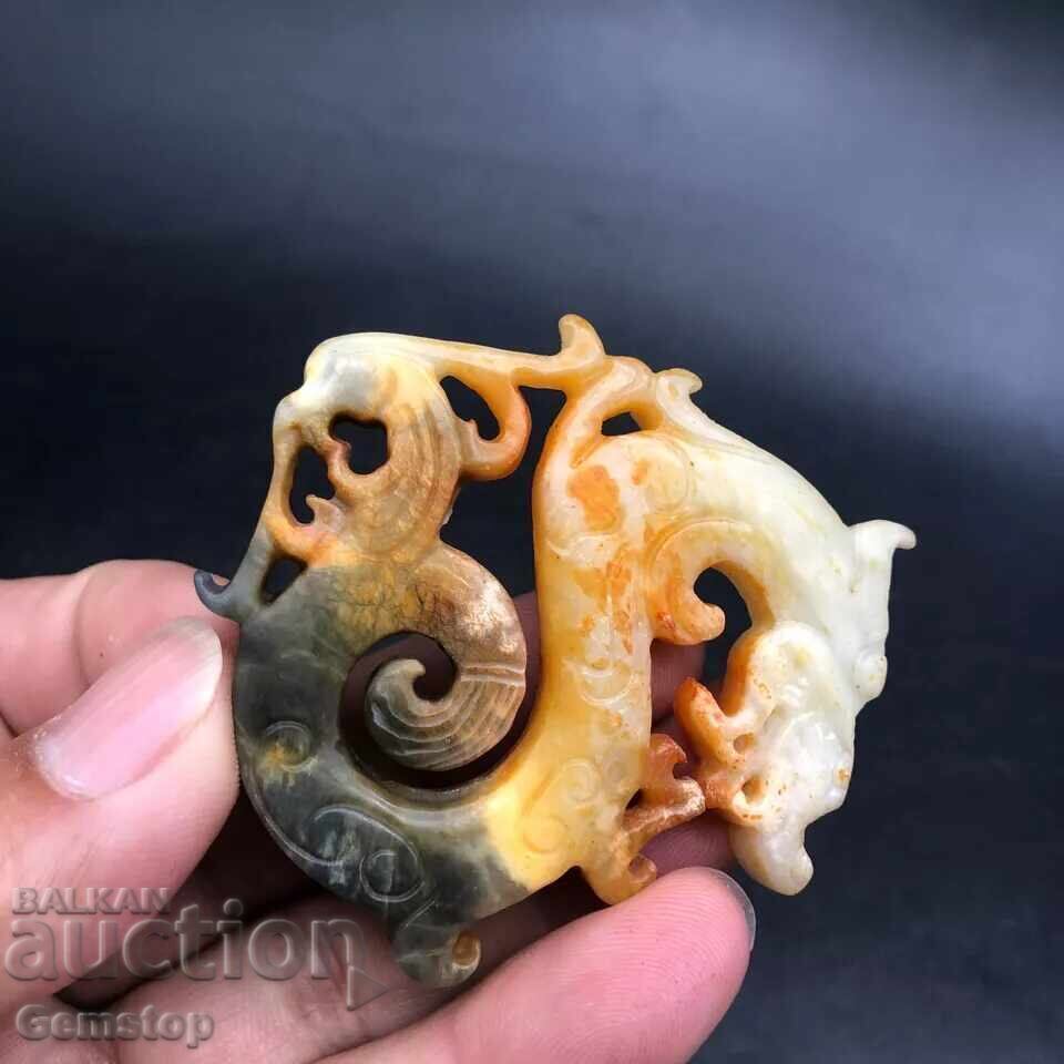 Δημοπρασία Φυλαχτό δράκου από φυσικό νεφρίτη 221,80 kt