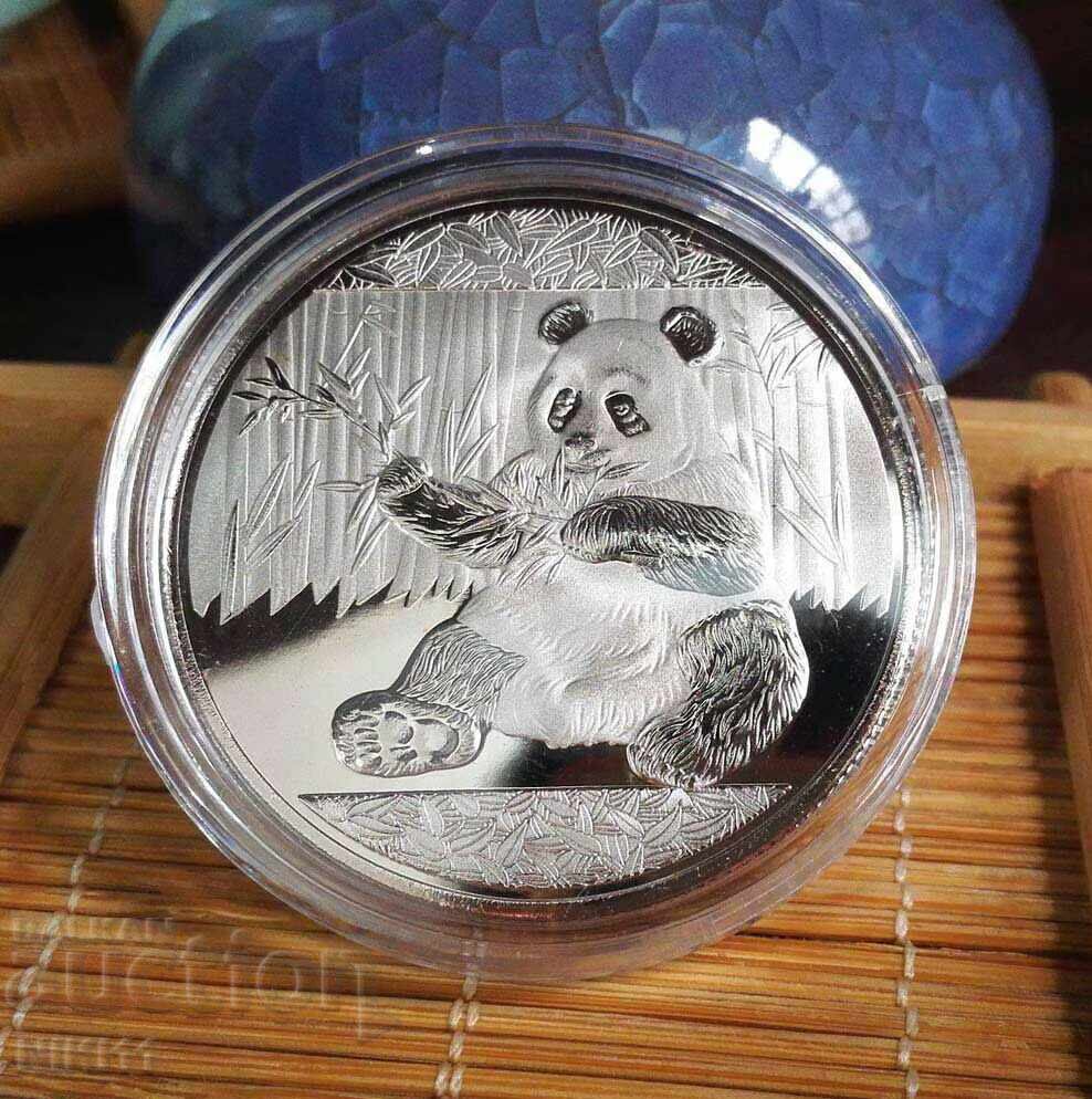 Coin Panda în capsulă de protecție, Panda cu bambus China