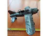 Old tin toy, airplane