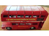 Old tin toy, double-decker bus