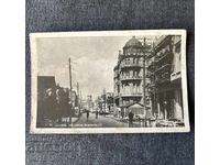 Old postcard Skopje Tsar Boris III Street 1940