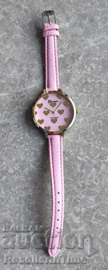 Νέο ρολόι καρδιάς, ροζ με τιμή € 6.00 | 11.73 BGN Νέο ρολόι καρδιάς, ροζ με τιμή € 6.00 | 11.73 BGN