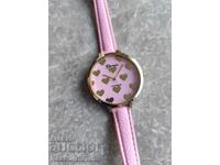 Ceas inimă nou, roz