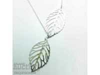 Women's Silver Leaf Necklace