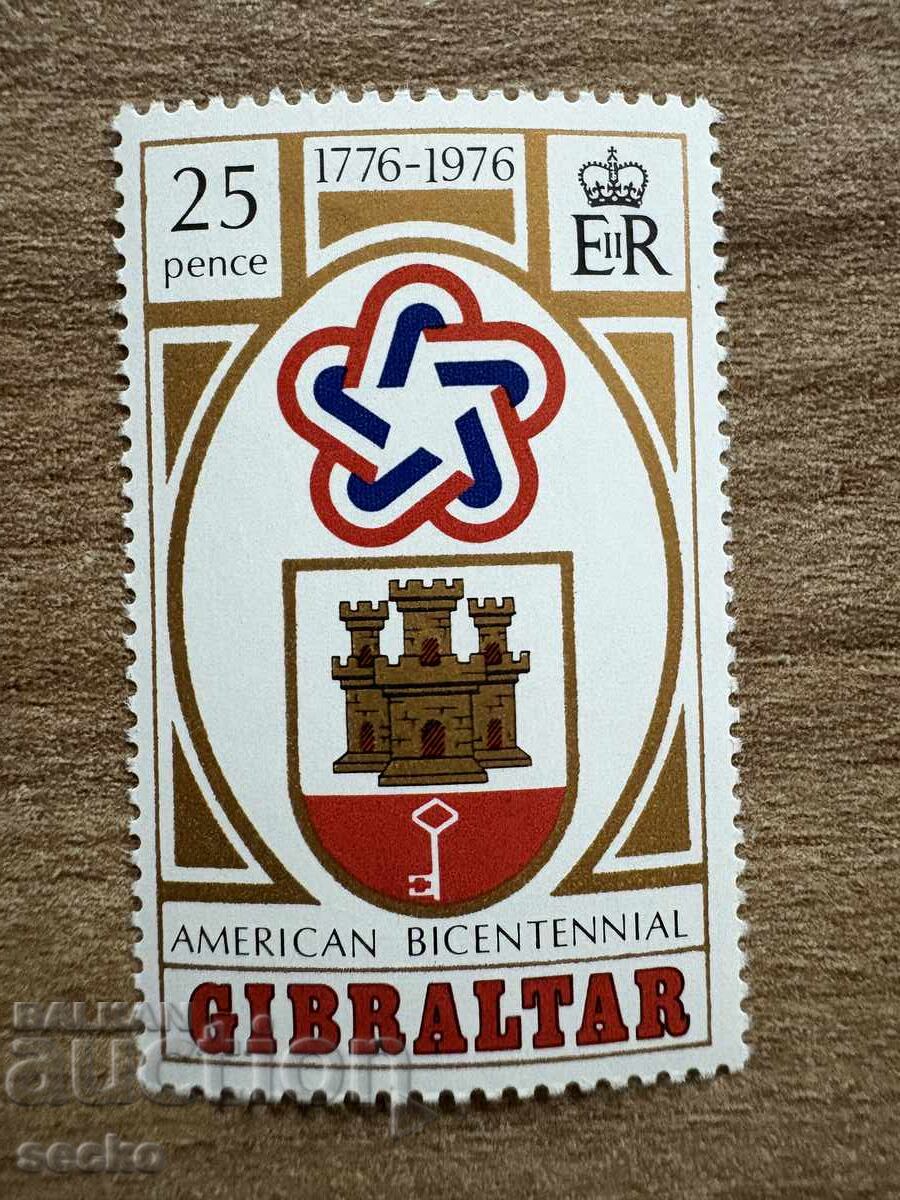 Gibraltar - 200th Anniversary of American Independence (1976) MNH