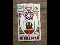 Gibraltar - 200 de ani Independența americană (1976) MNH