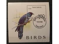 Tanzania 1992 Fauna/Birds Block Stamp