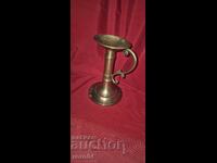 LARGE OLD BRONZE / BRASS CANDLEHOLDER