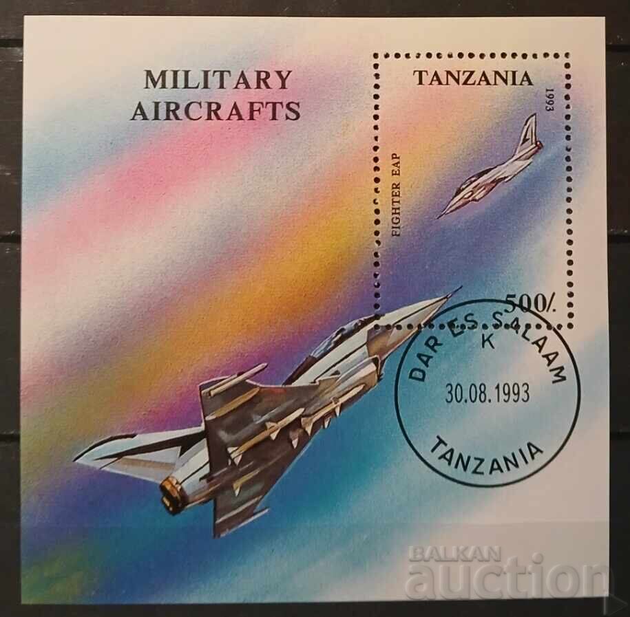 Tanzania 1993 Airplanes Block Stamp