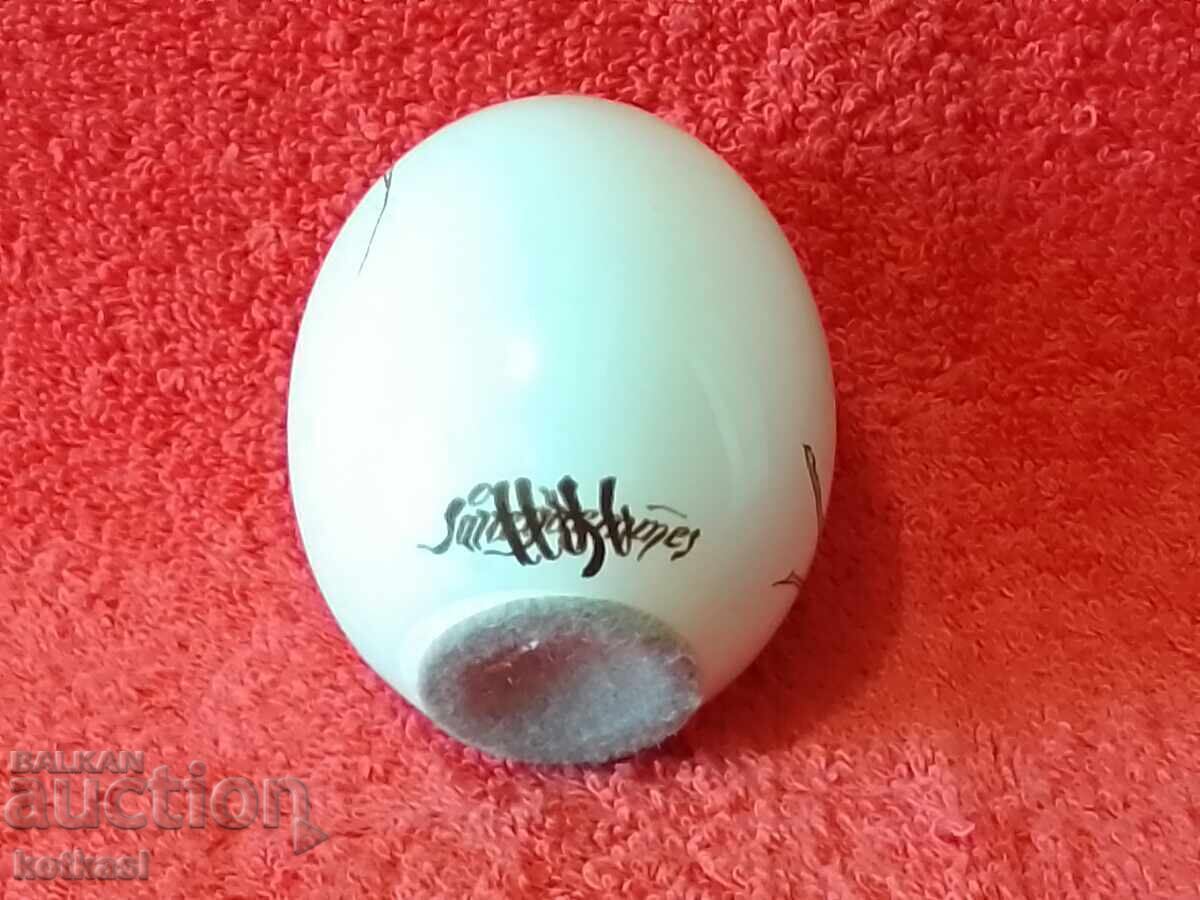 Figurină veche din porțelan cu semnătura Egg flowers - 7