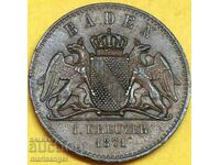 1 Kreuzer 1871 Baden Germania