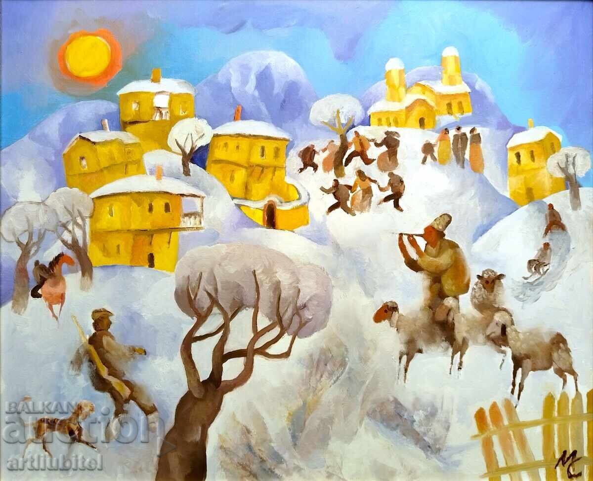 O poză frumoasă a celebrului artist. Milcho Spasov (1950-2023)