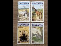 Tanzania - Endangered Animals (1986) MNH