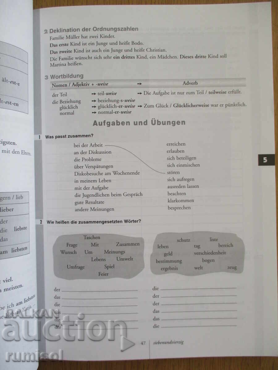 Auction  Deutsch ist in 2 - Grammatik und Übungen