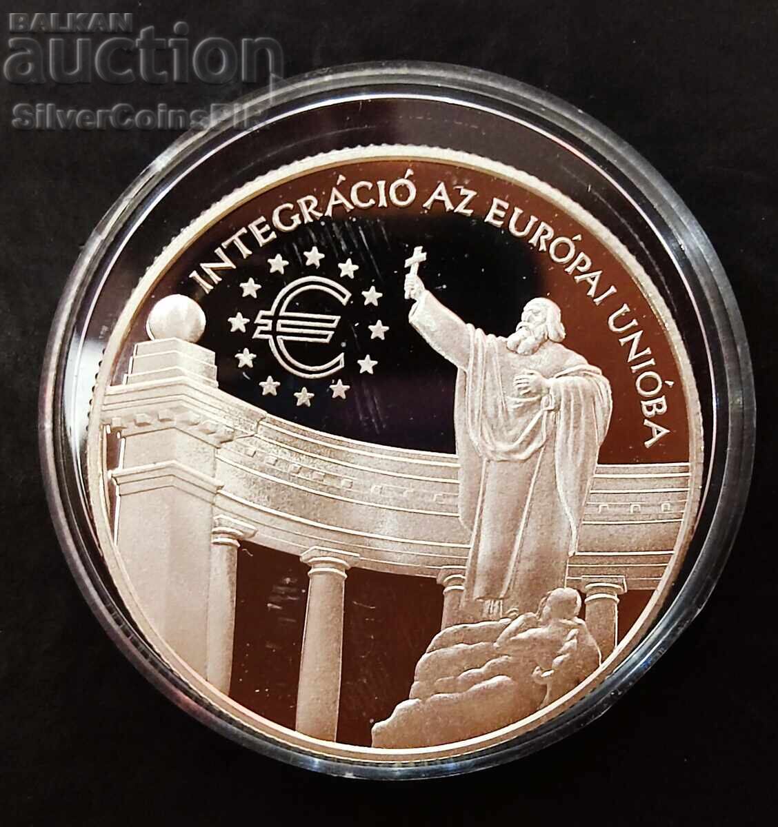 Silver 3000 Forint EU Integration 1999 Hungary