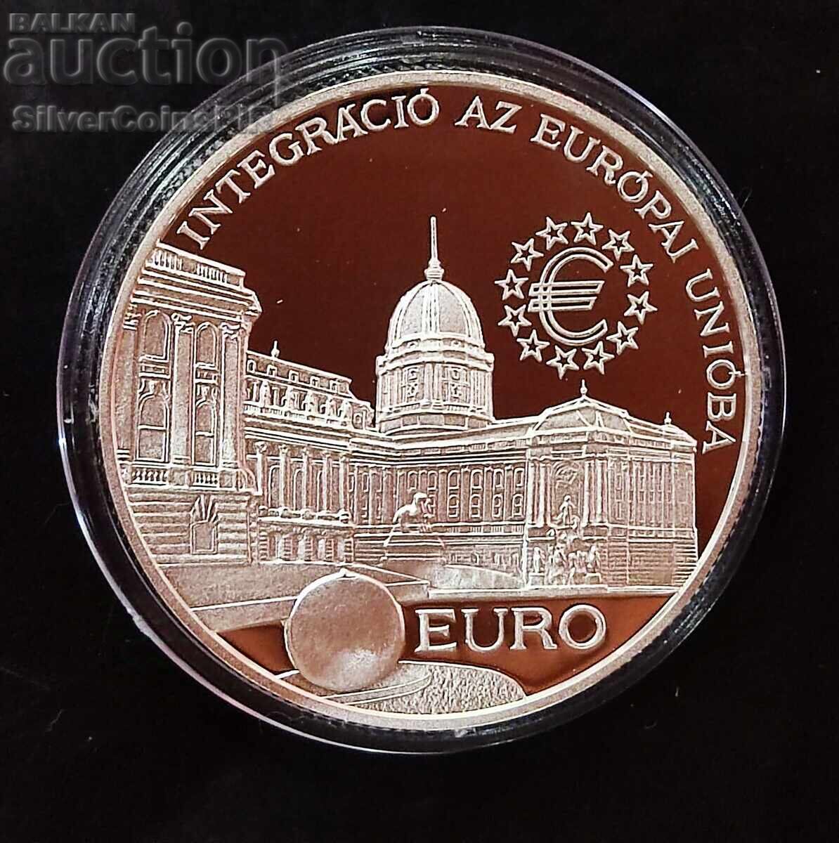 Silver 2000 Forint EU Integration 1997 Hungary