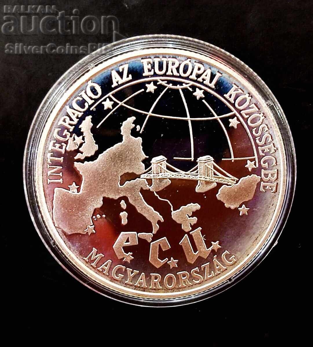 Silver 500 Forint EU Integration 1993 Hungary