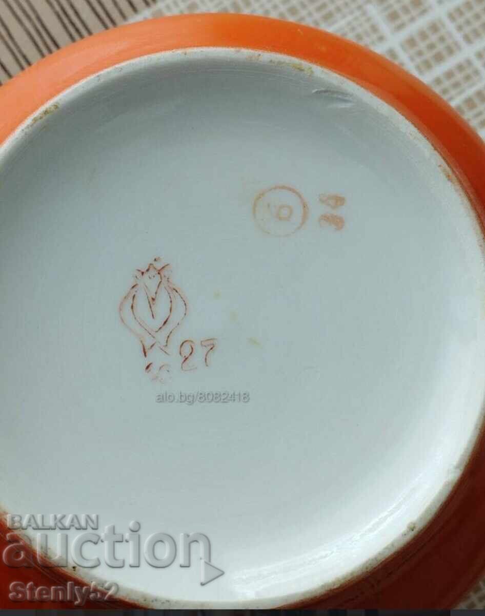 Auction Russian (USSR) porcelain sugar bowl Auction Russian (USSR) porcelain sugar bowl