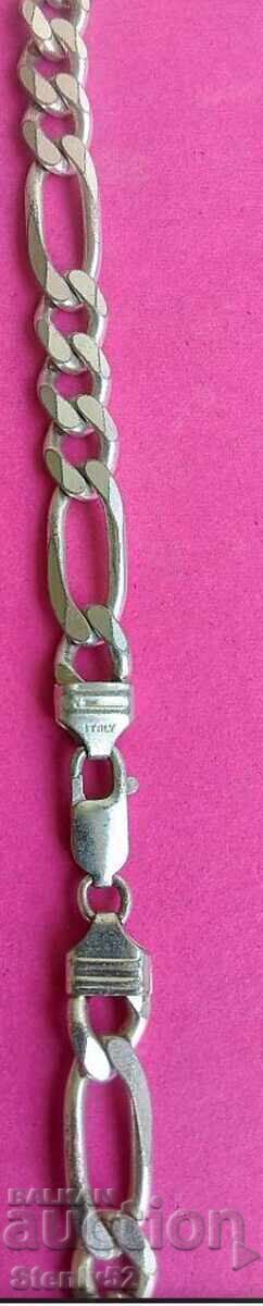 Auction Braided silver chain 98 g, length 76 cm Auction Braided silver chain 98 g, length 76 cm