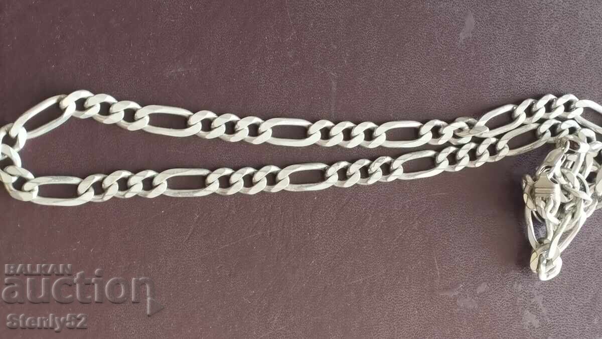 Плетен сребърен синджир 98 гр дълък.76 см - 6
