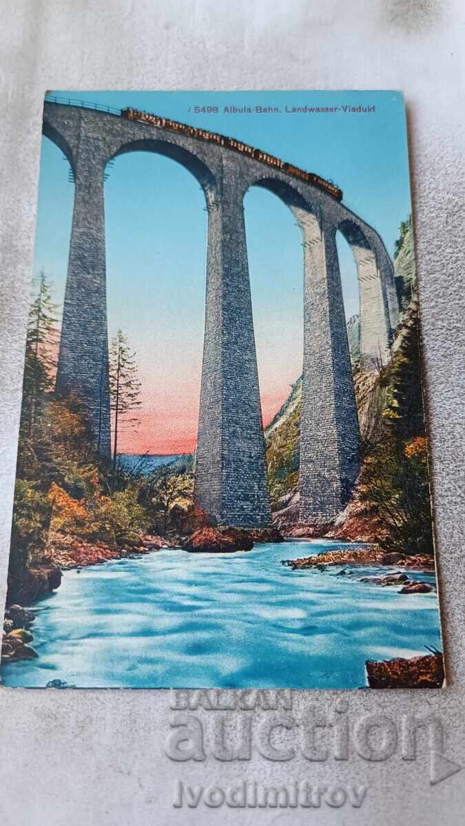 Postcard Albula-Bahn Landwasser-Viadukt Postcard Albula-Bahn Landwasser-Viadukt