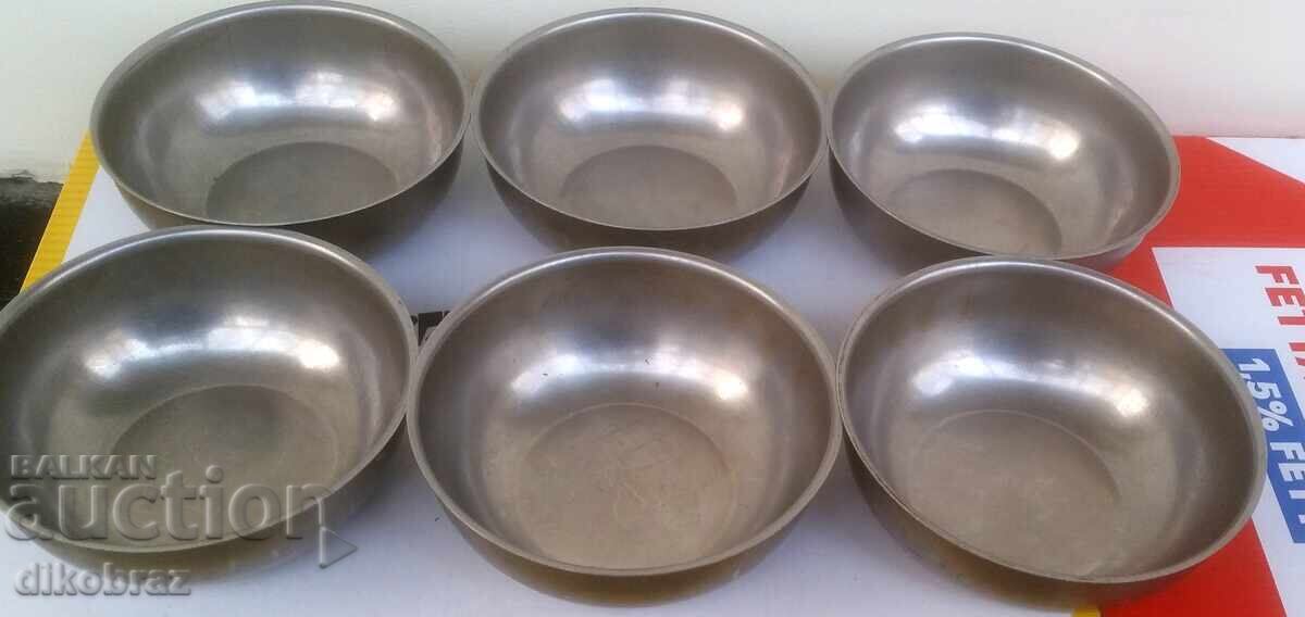 Alpaca bowls / plates - 6 pieces - from Soca