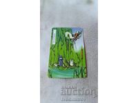 Phone card BETKOM Frogs and a Stork