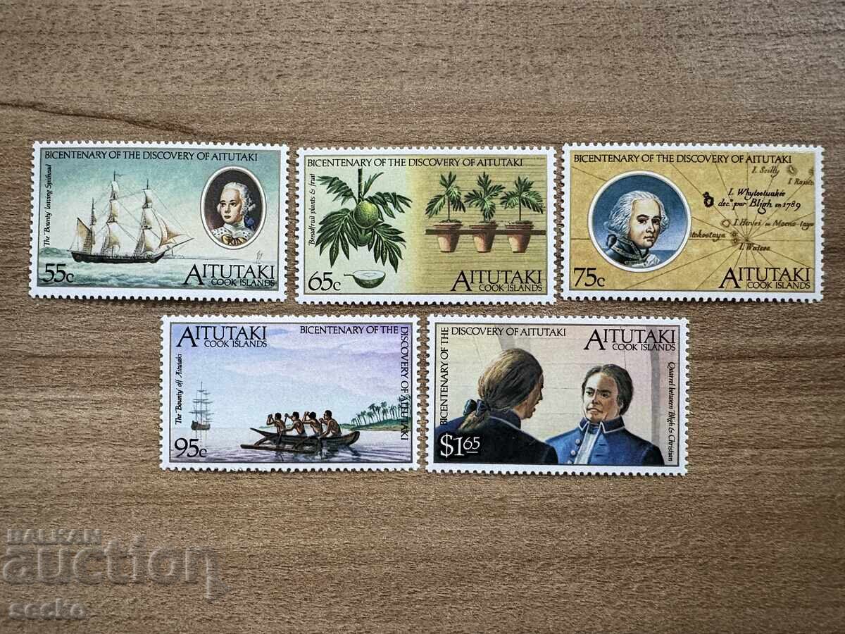 Aitutaki - 200 years since the discovery of Aitutaki by...(1989) MNH