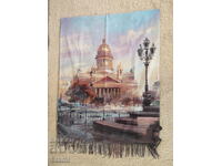 Eșarfă fină din cașmir și lână cu imprimeu dublu din Sankt Petersburg, Rusia