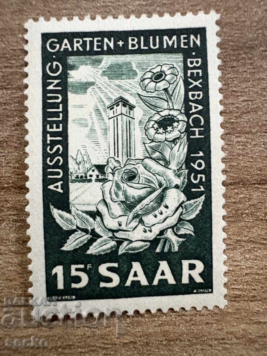 Germany/Saar - Garden and Flower Show... (1951) MH