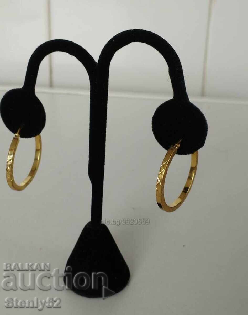 Gold-plated silver earrings 2.62 g. with a silver sample of 925. with price 70.00 BGN | € 35.79